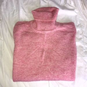 L.L. Bean Pink Turtleneck Sweater
